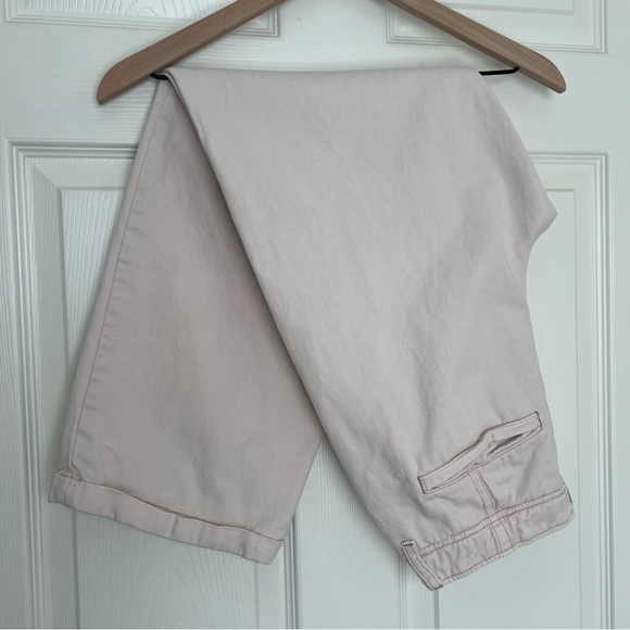 Free People Relaxed Boyfriend Chino Pants Size 26 Pale Pink 100% Cotton - Picture 6 of 10